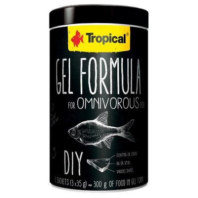 Pokarm dla ryb Gel formula for Omnivorous Fish 1000 ml / 105 g (3 x 35 g) Tropical