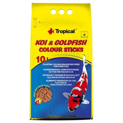 Pokarm dla ryb pływający koigoldFish Colour Sticks 10 l / 800 g worek Tropical