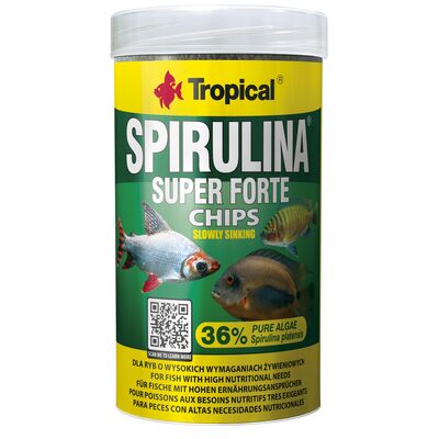 Pokarm dla ryb Super Spirulina Forte Chips 250 ml / 130 g Tropical