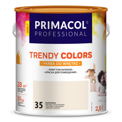 Primacol Farba Trendy Colors jasny beżowy (35) 2,5 l Professional