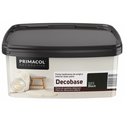 Primacol Farba Decobase Black D23 1 l Decorative