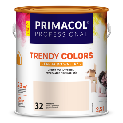 Primacol Farba Trendy Colors łososiowy (32) 2,5 l Professional