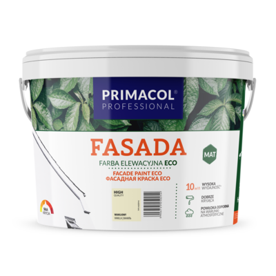 Primacol Farba elewacyjna Fasada ECO waniliowy 10 l Professional