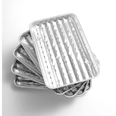 Aluminiowe tacki do grilla - 5 szt.