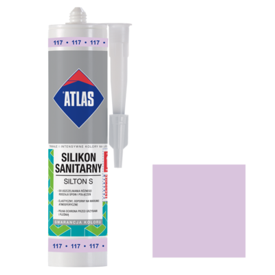Atlas Silikon sanitarny SILTON S 117 fioletowy 280 ml