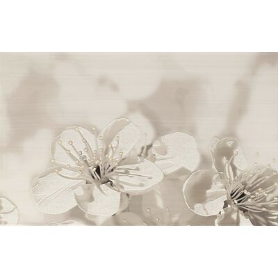 Dekor RAFFI LIGHT GREY FLOWER 40 x 50