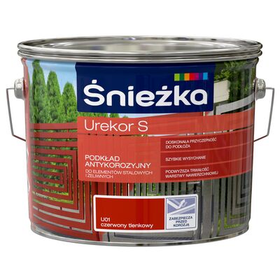 Śnieżka Podkład antykorozyjny Urekor S U01 czerwony tlenkowy 2,5 l
