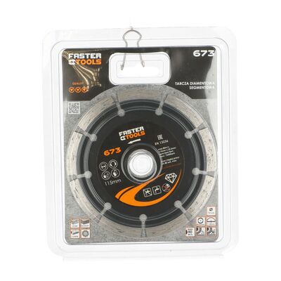 FASTER TOOLS Tarcza diamentowa segmentowa 115 x 22,2 mm
