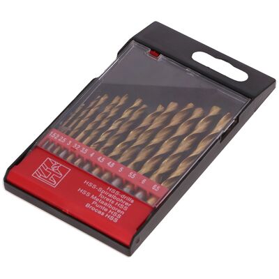 FASTER TOOLS Wiertła tytanowe do metalu - zestaw 13 szt.