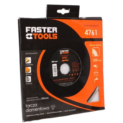 FASTER TOOLS Tarcza diamentowa ciągła 200 x 25,4 mm