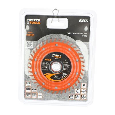 FASTER TOOLS Tarcza diamentowa turbo 125 x 22,2 mm