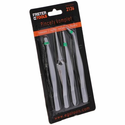 FASTER TOOLS Pincety komplet 4 szt.