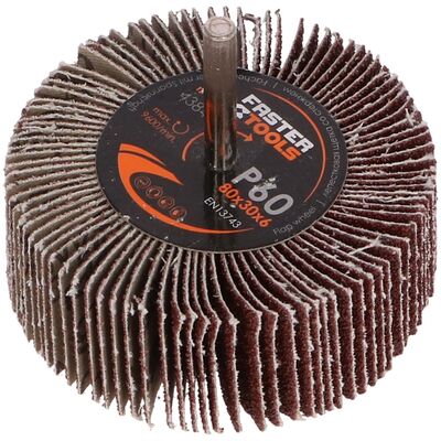 Ściernica listkowa z trzpieniem 80 x 30 mm 60 g FASTER TOOLS
