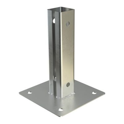 Podstawa słupka 60 x 40 mm 20 cm ocynk