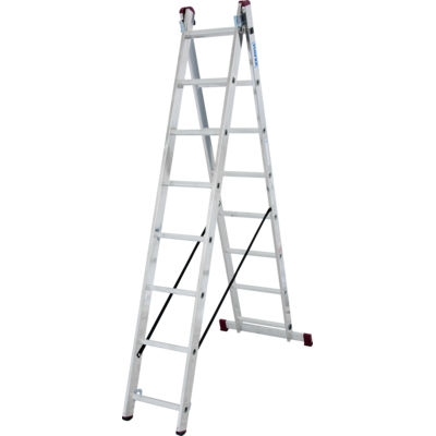 KRAUSE Drabina rozstawno-przystawna CORDA 2x8 stopni