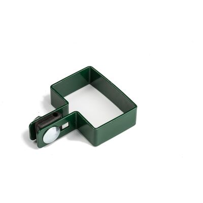 Obejma końcowa na słup 40 x 60 mm zielona 6005
