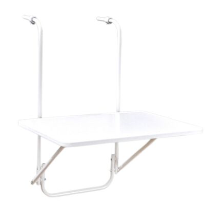 Stolik balkonowy 40 x 60 cm biały