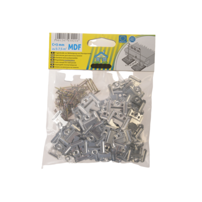 Klamry mocujące do paneli boazeryjnych z gwoździami 3