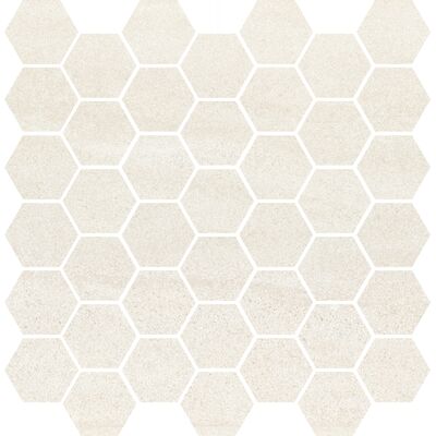 Mozaika BANTU CREAM HEKSAGON SMALL GLOSSY 29 x 29,7