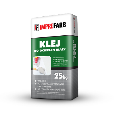Klej do ociepleń biały 25 kg Imprefarb