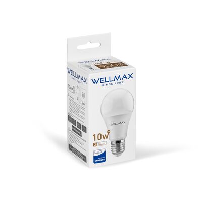 Żarówka ledowa Wellmax Samsung tradycyjna LED E-27 10 W barwa neutralna