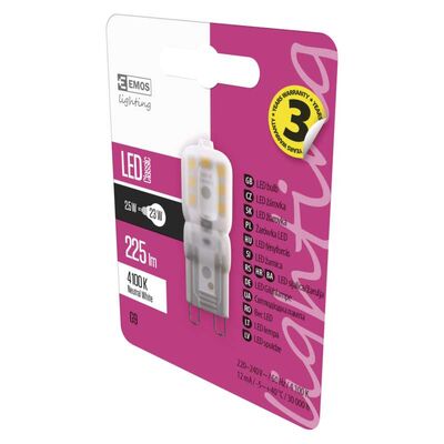 Żarówka LED Classic JC A++ 2,5W G9 neutralna biel