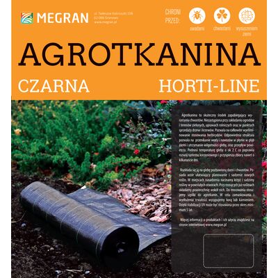Agrotkanina HORTI-LINE czarna 0,8 m x 5 mb