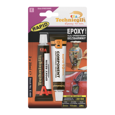 Klej epoksydowy 10 min bezbarwny 2 x 20 ml