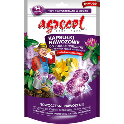 Nawóz rododendrony i inne rośliny kwasolubne kapsułki 14 sztuk