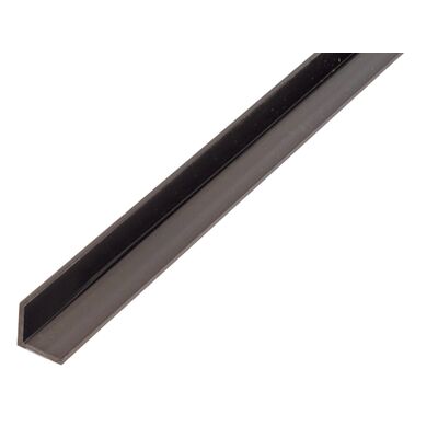 Profil kątowy PVC czarny 1000 x 25 x 25 x 1,8