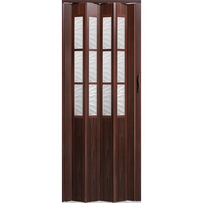 Drzwi harmonijkowe CRYSTALLINE CLASSIC 9324 84 x 203 cm mahoń