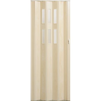 Drzwi harmonijkowe PIONEER GLASS 051 84 x 202 cm klon