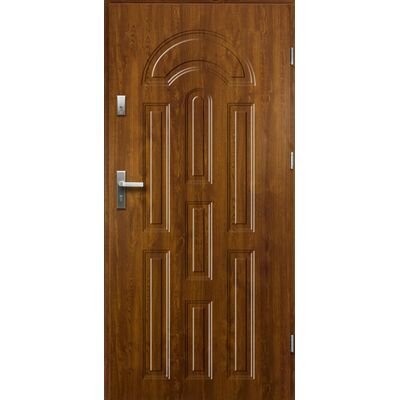 Drzwi zewnętrzne AURORA pełne złoty dąb 90 prawe RADEX