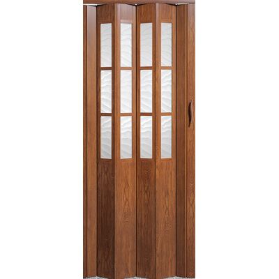 Drzwi harmonijkowe CRYSTALLINE CLASSIC 288 84 x 203 cm jasny orzech