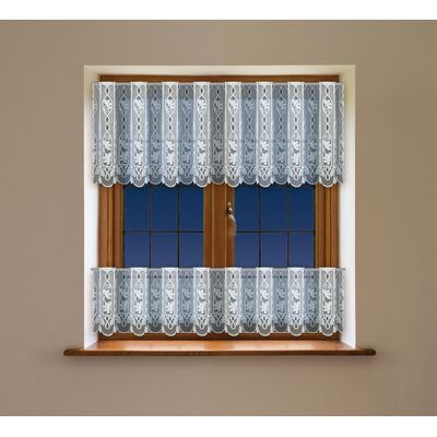 Lambrekin żakardowy z otworami na drążek 40 x 300 cm