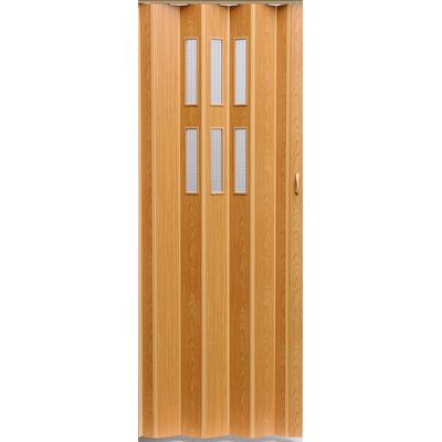 Drzwi harmonijkowe PIONEER GLASS 616 84 x 202 cm jabłoń