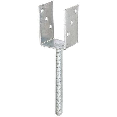 Wspornik słupa forma U stal żebrowana 71 x 104/4