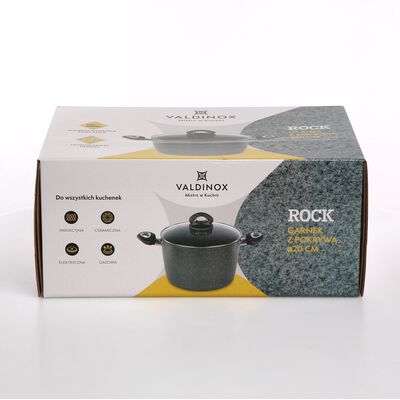 Garnek z pokrywą Valdinox Rock 24 cm 6 l