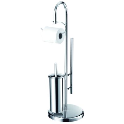 Stojak łazienkowy chrom 18,5 x 18,5 x 82 cm AWD Interior