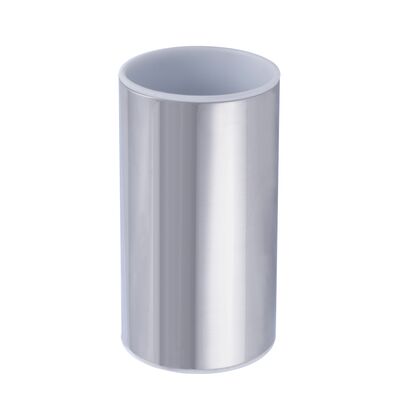 Kubek SELENE chrom + biały 6,4 x 6,4 x 11,5 cm AWD Interior