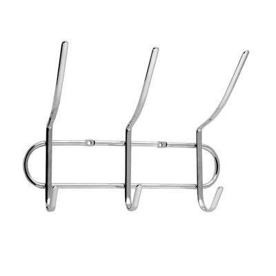 Wieszak ścienny chrom 25 x 10 x 17 cm AWD Interior