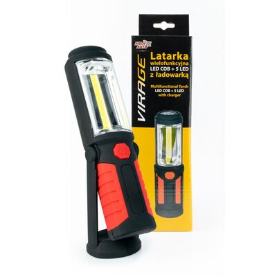Latarka wielofunkcyjna VIRAGE LED COB + 5 LED z ładowarką