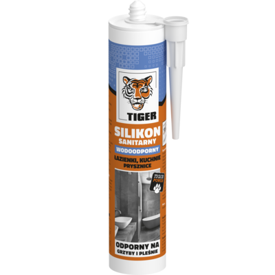Silikon sanitarny Tiger biały 280 ml
