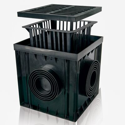 Studnia 300 x 300 krata PVC A15 grafit ø75, 90, 110, 125, 140, 160 cm MAXPOL