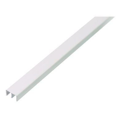 Profil prowadzący górny PVC biały 1000 x 6,5 x 10 x 16