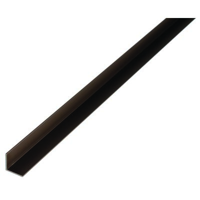 Profil kątowy ALU anodowany brązowy 1000 x 20 x 20 x 1,5