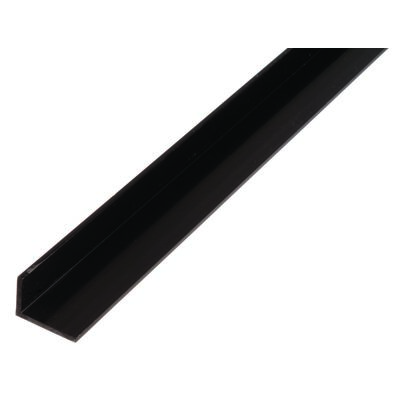 Profil kątowy PVC czarny 2000 x 40 x 10 x 2
