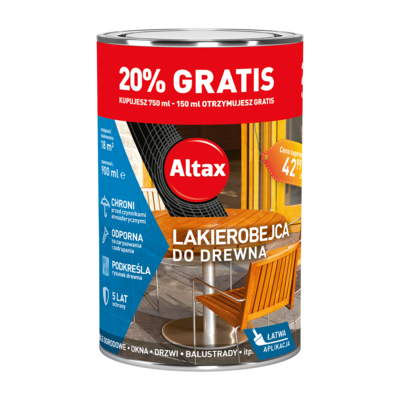 Altax Lakierobejca do drewna Palisander 0,9 l