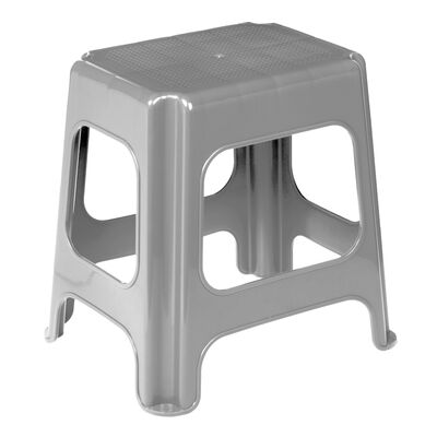 Taboret maxi max jasnosrebrny 41 x 33,5 x 42,5 cm keeeper