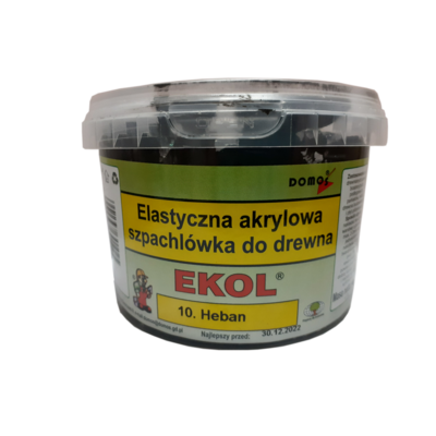 Elastyczna szpachlówka do drewna 1 kg Heban EKOL